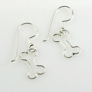 S18: Handcrafted Dog Bone Earrings | Jenni K - Fine Handcrafted Jewelry