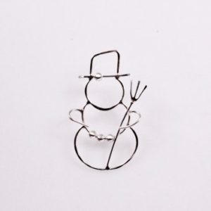 S2-51: Sterling Silver Snowman