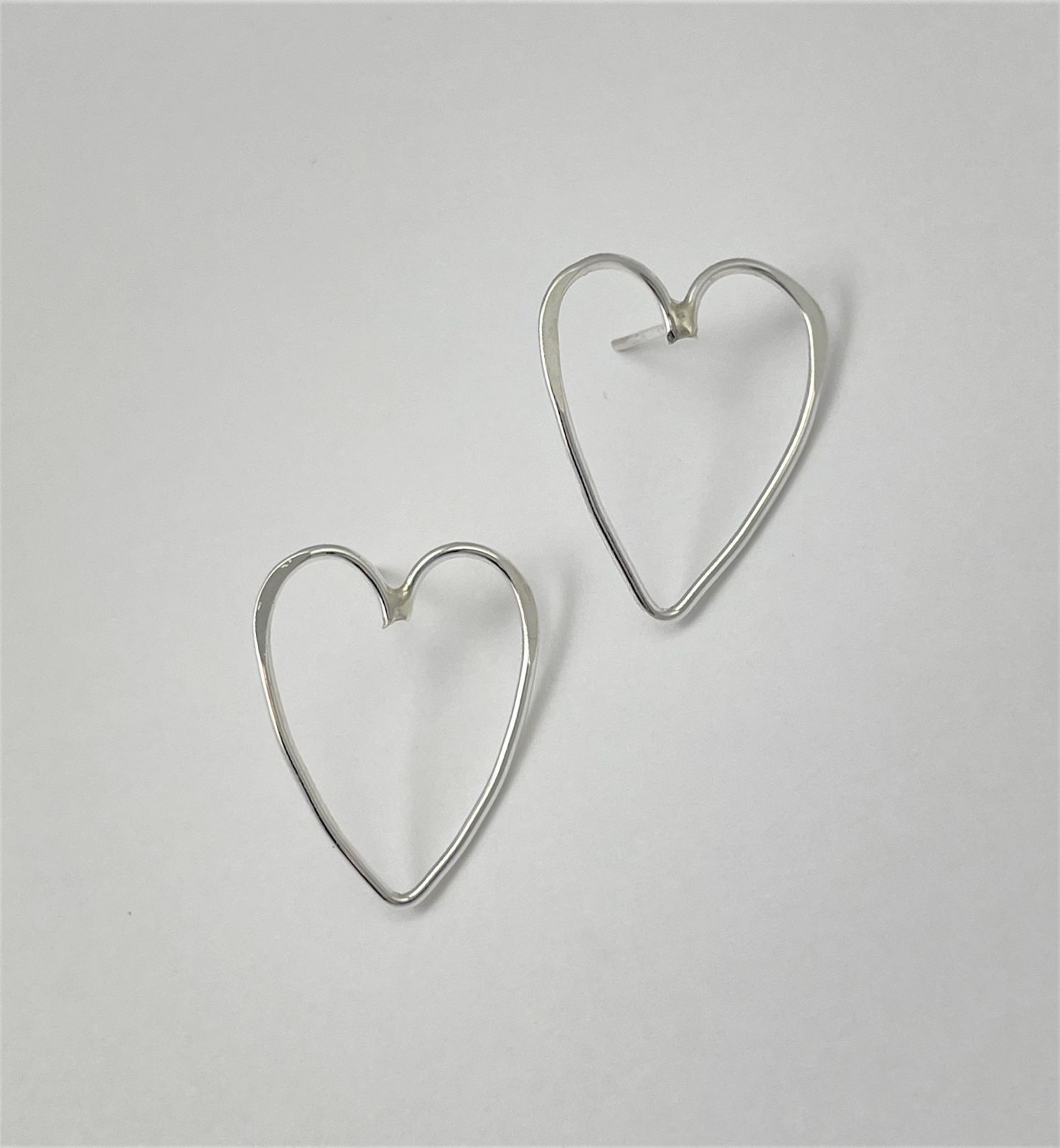 H2-50: Huge Heart Studs | Jenni K - Fine Handcrafted Jewelry