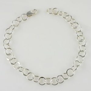 A19: Circle Link Anklet With Lobster Clasp