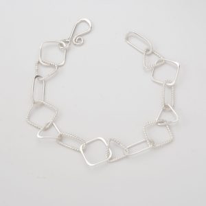 AT48: The Twisted Simple Shapes Bracelet Sterling Silver